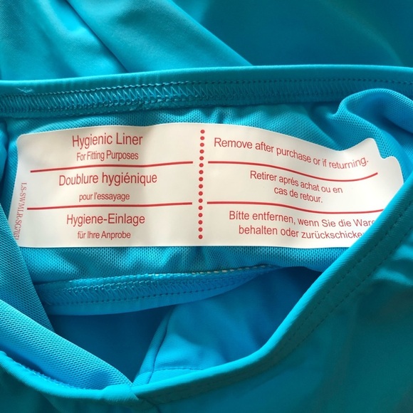 Lands End Womens Swimsuit UPF 50 Full Coverage Turquoise Blue Small - Picture 7 of 10